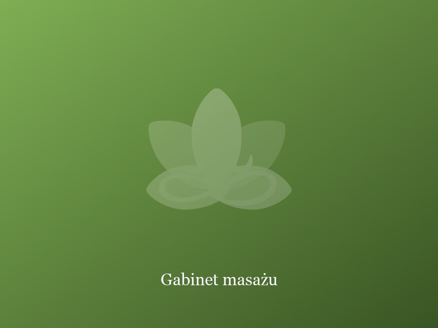 Gabinet masażu